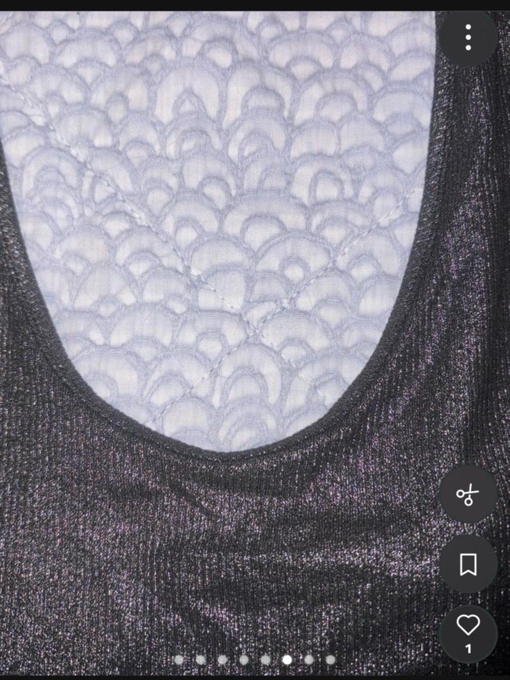 New Express Metallic Black halter Tank Top - Picture 5 of 7